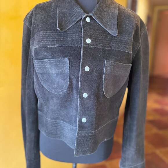 NWOT - Vintage Diesel Suede Moto-Inspired Jacket Made in Italy